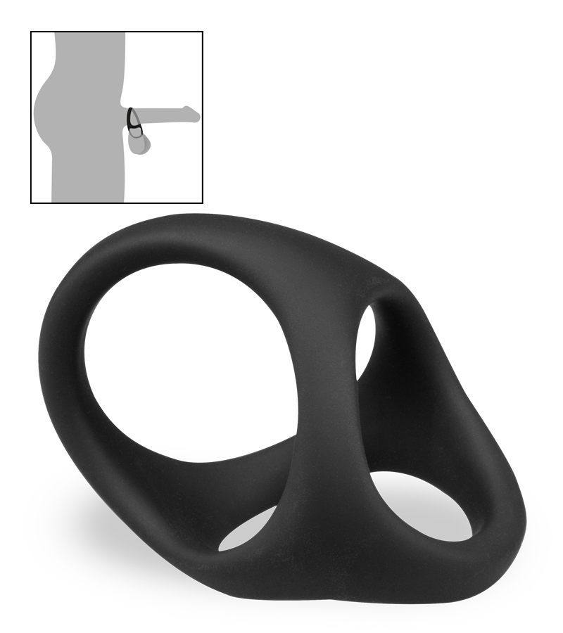 Endless silicone quad cock ring