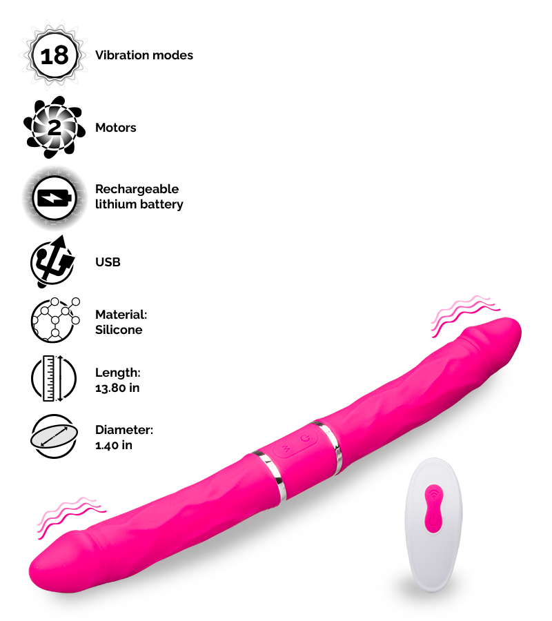 Enjoy remote control double-ended vibrator