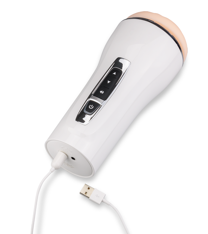 Epsilon realistic vibrating masturbator