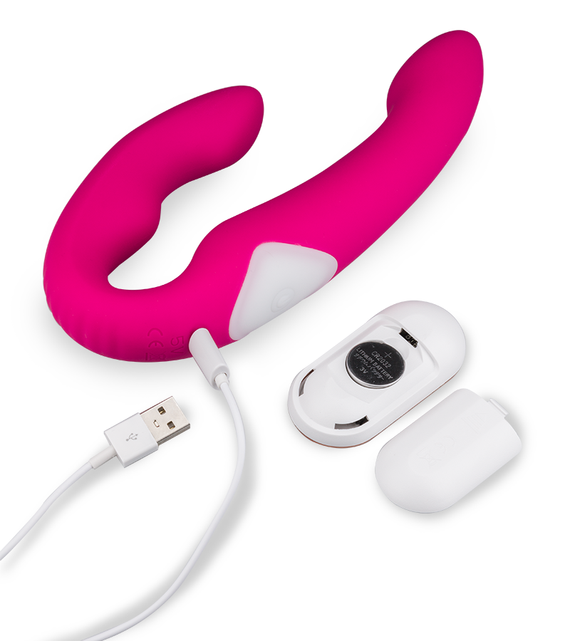 Equality strapless remote control strap on