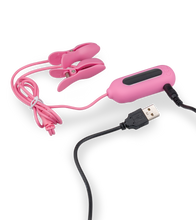 Load image into Gallery viewer, Estim and vibrations breast clamps