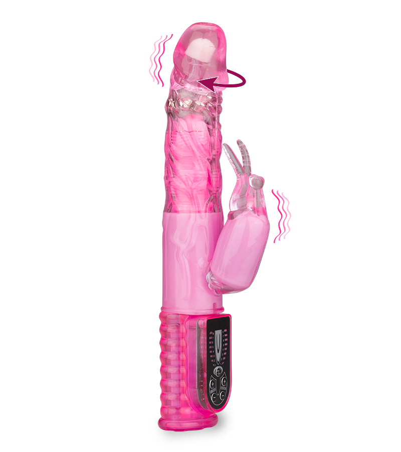 Extra large tip and diameter rabbit vibrator