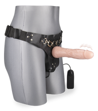 Load image into Gallery viewer, Extra-thick vibrating strap on dildo