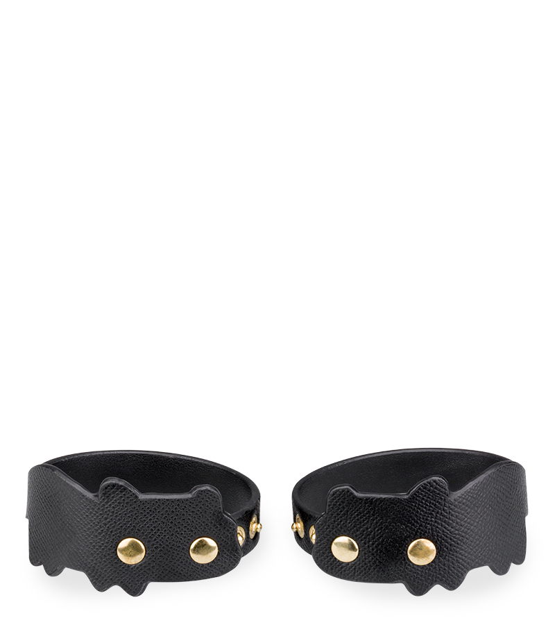 Faux leather BDSM cat ankle cuffs