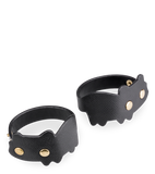 Faux leather BDSM cat wrist cuffs