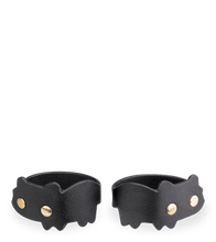 Load image into Gallery viewer, Faux leather BDSM cat wrist cuffs