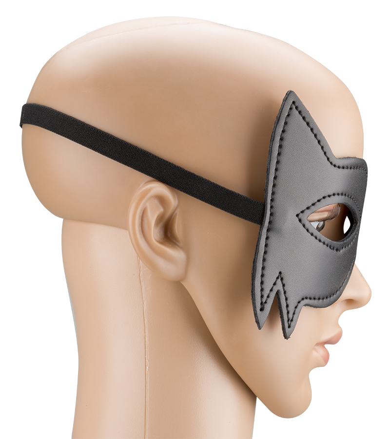 Faux leather domino mask