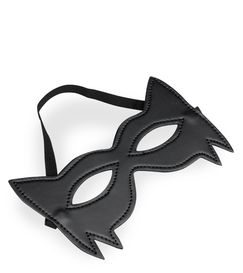 Faux leather domino mask