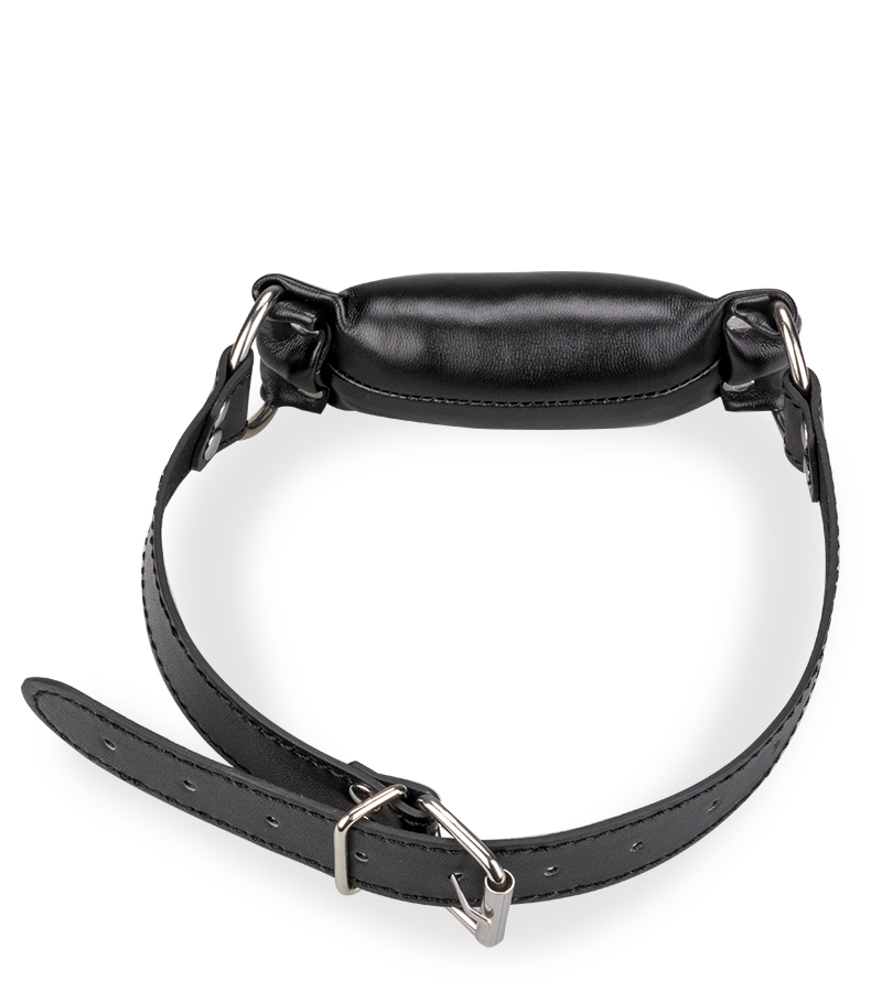 Faux-leather padded gag