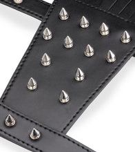 Load image into Gallery viewer, Faux leather spiked flogger glove