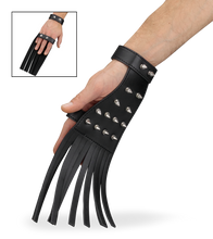 Load image into Gallery viewer, Faux leather spiked flogger glove