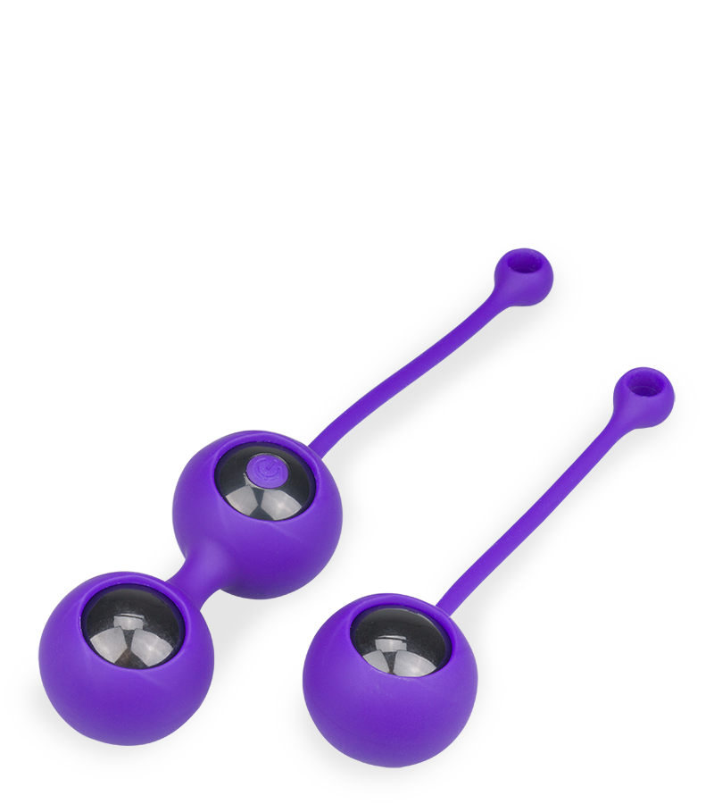 Feely vibrating jiggle ball set