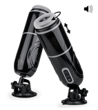 Feline rotating and thrusting masturbator with audio feature