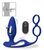 Fever estim vibrating anal plug with cock ring