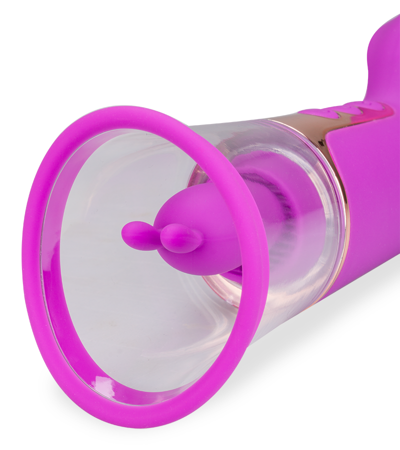 Fine rabbit vibrator with pussy pump