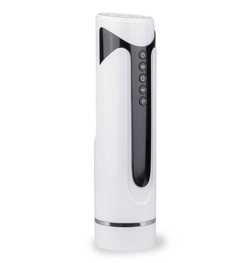 Finisher vibrating and sucking masturbator