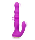 Finn vibrating and thrusting butt plug