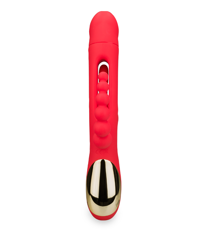 Fireworks triple-stimulation G-spot tapping rabbit vibrator