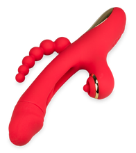Load image into Gallery viewer, Fireworks triple-stimulation G-spot tapping rabbit vibrator