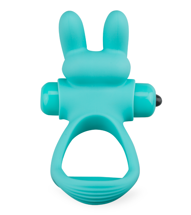 Fizzer triple silicone cock ring with vibrating rabbit