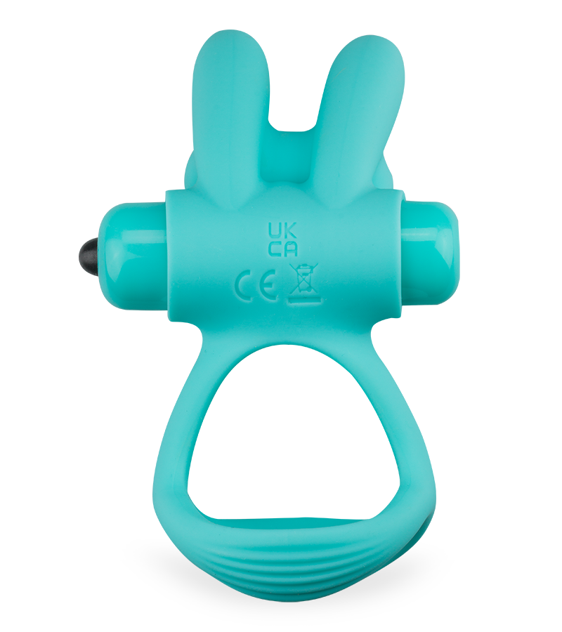 Fizzer triple silicone cock ring with vibrating rabbit