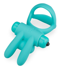 Load image into Gallery viewer, Fizzer triple silicone cock ring with vibrating rabbit