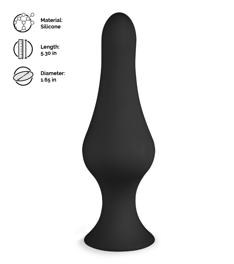 Flame suction cup anal plug