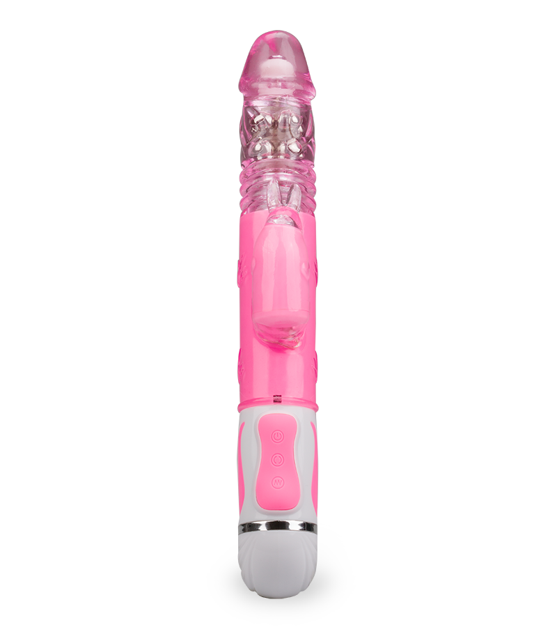 Flashy rotating up and down rabbit vibrator