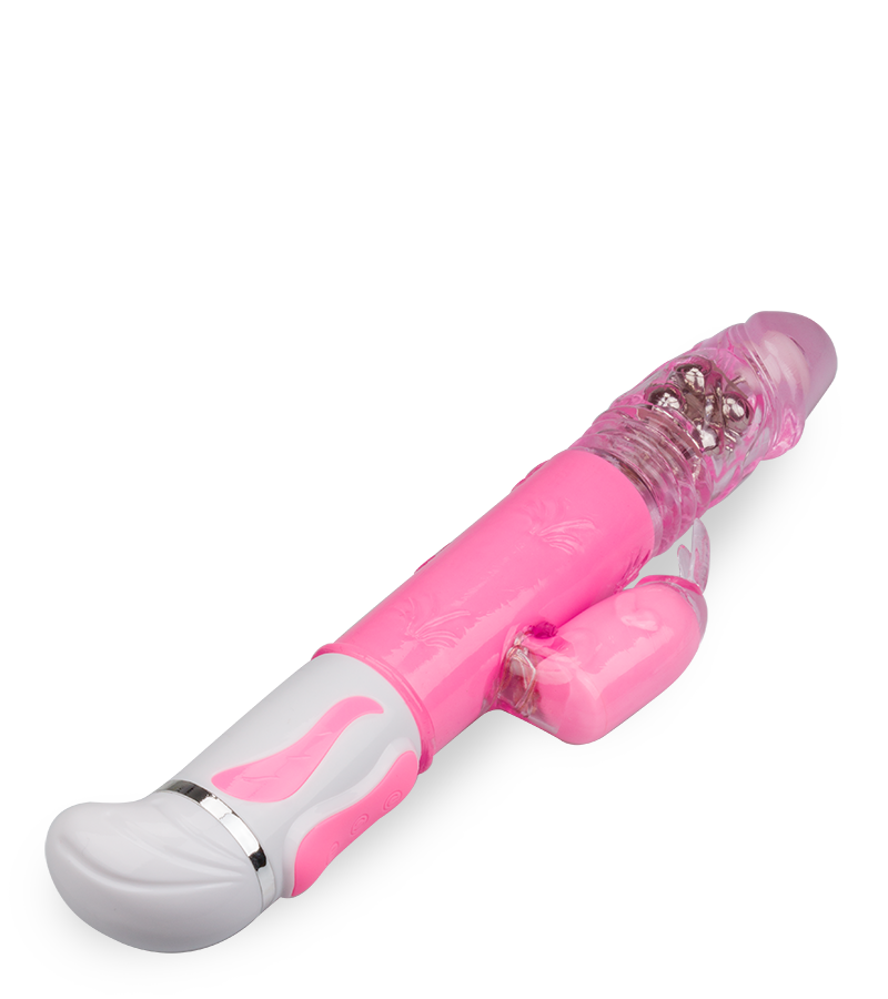 Flashy rotating up and down rabbit vibrator
