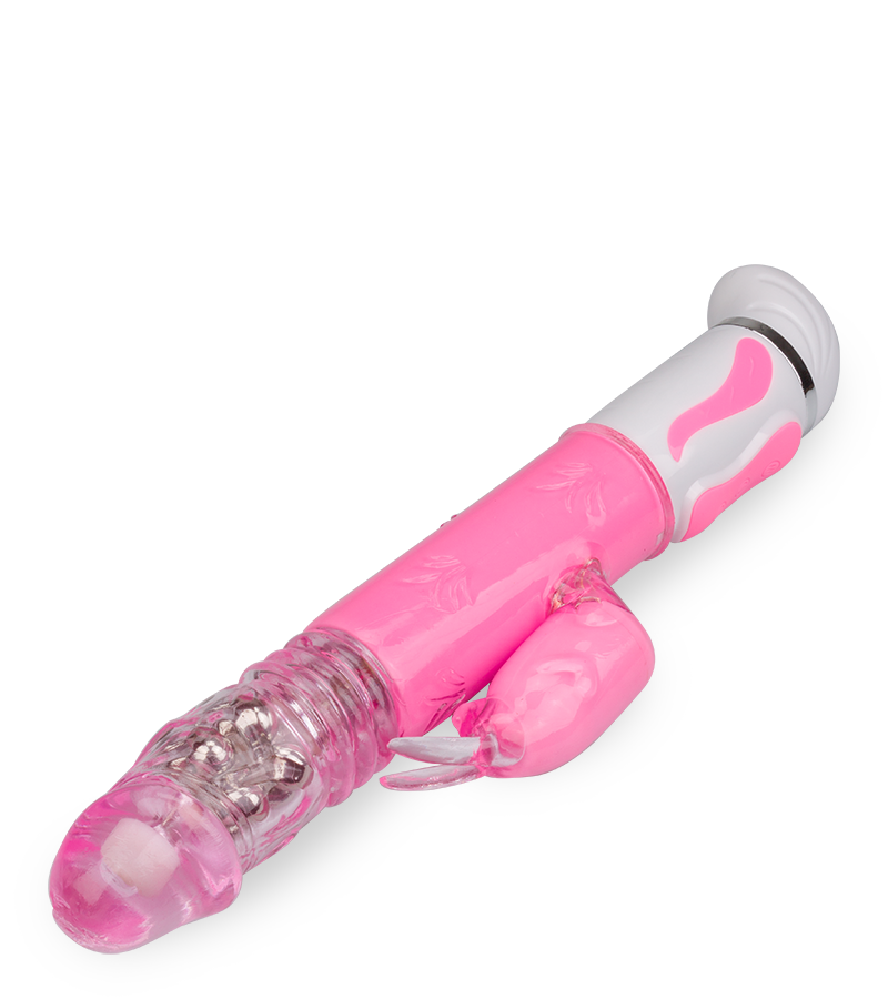 Flashy rotating up and down rabbit vibrator