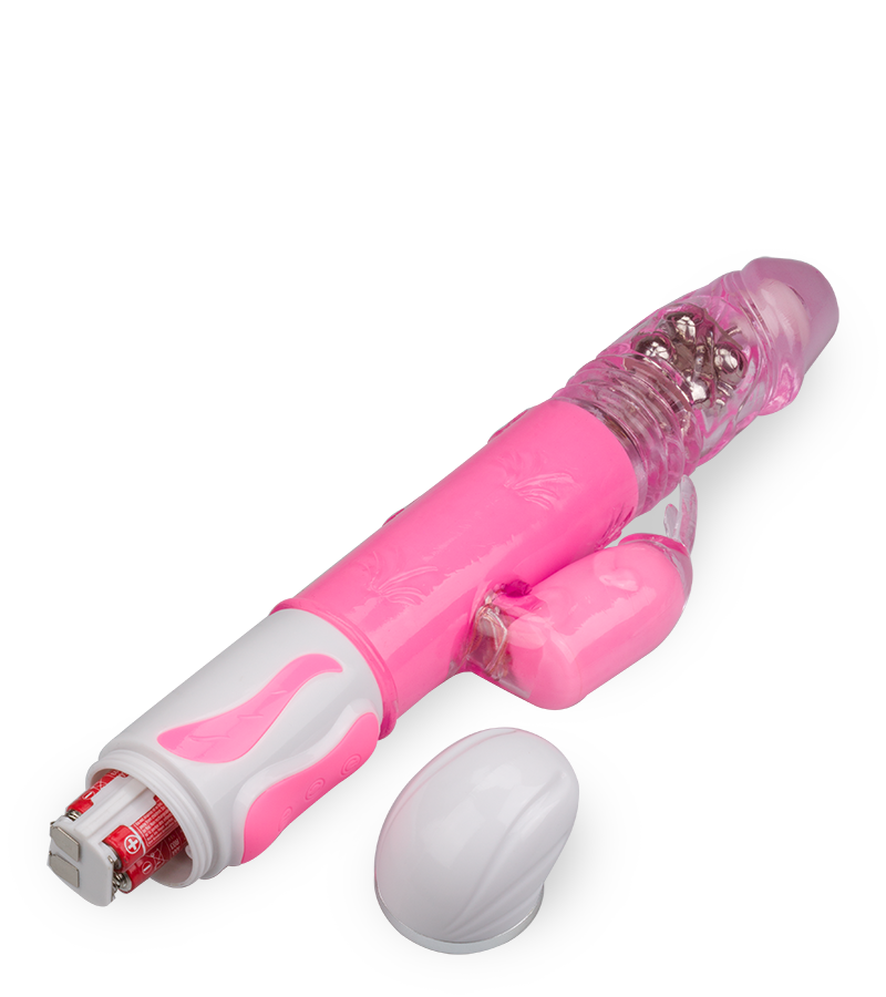 Flashy rotating up and down rabbit vibrator