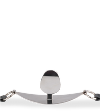 Load image into Gallery viewer, Flat faux leather and metal gag