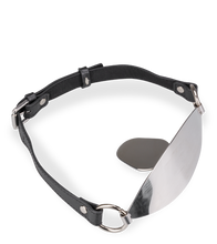 Load image into Gallery viewer, Flat faux leather and metal gag