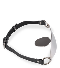 Load image into Gallery viewer, Flat faux leather and metal gag