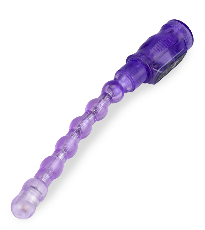 Flexible anal plug vibrator