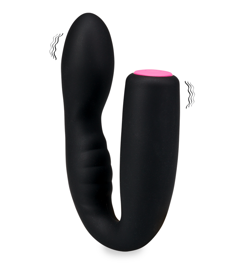 Flexible clit and G-spot vibrator