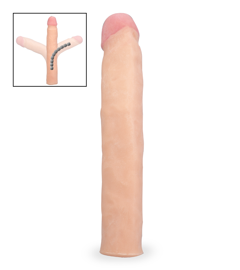 Flexible dildo without suction cup – Large