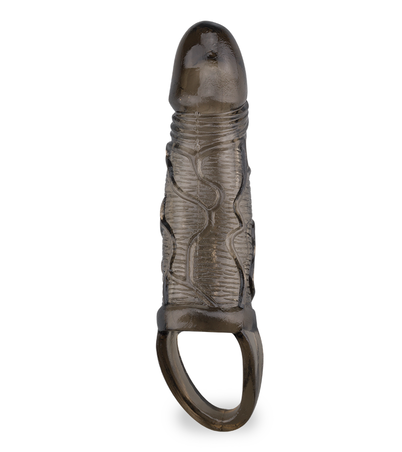 Flexible veined-shaft penis sleeve
