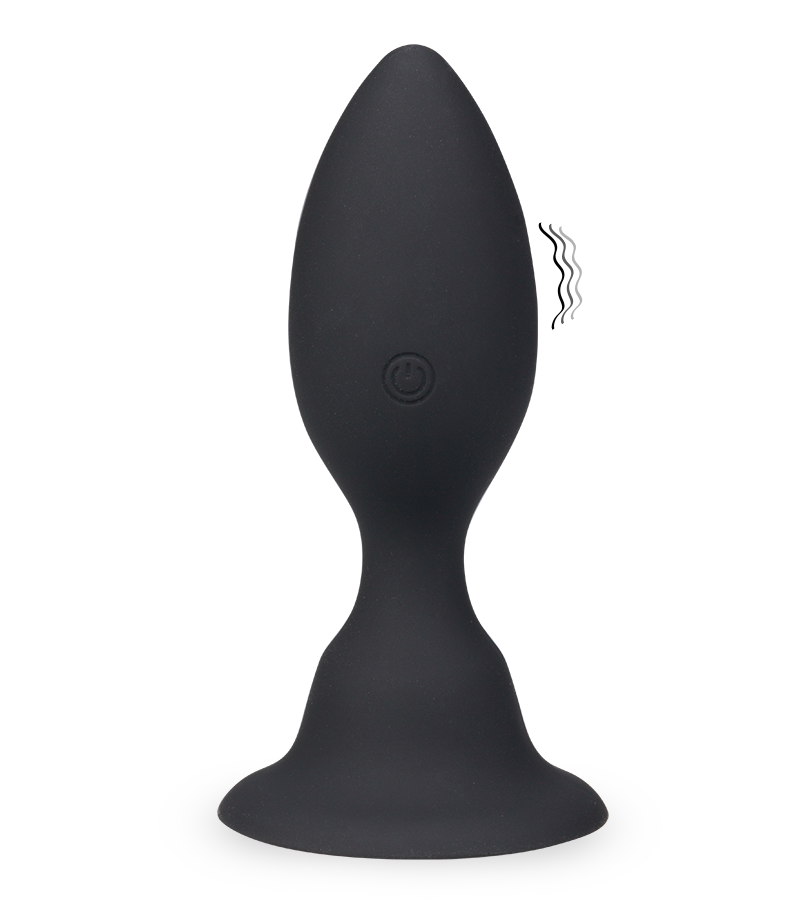 Flexible vibrating suction-cup anal plug