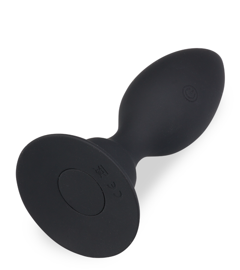 Flexible vibrating suction-cup anal plug