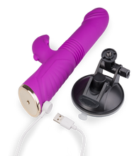 Load image into Gallery viewer, Flip thrusting rabbit vibrator with suction cup