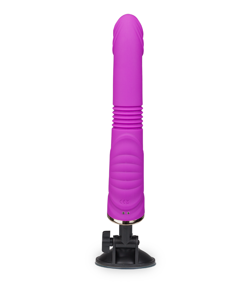 Flip thrusting rabbit vibrator with suction cup