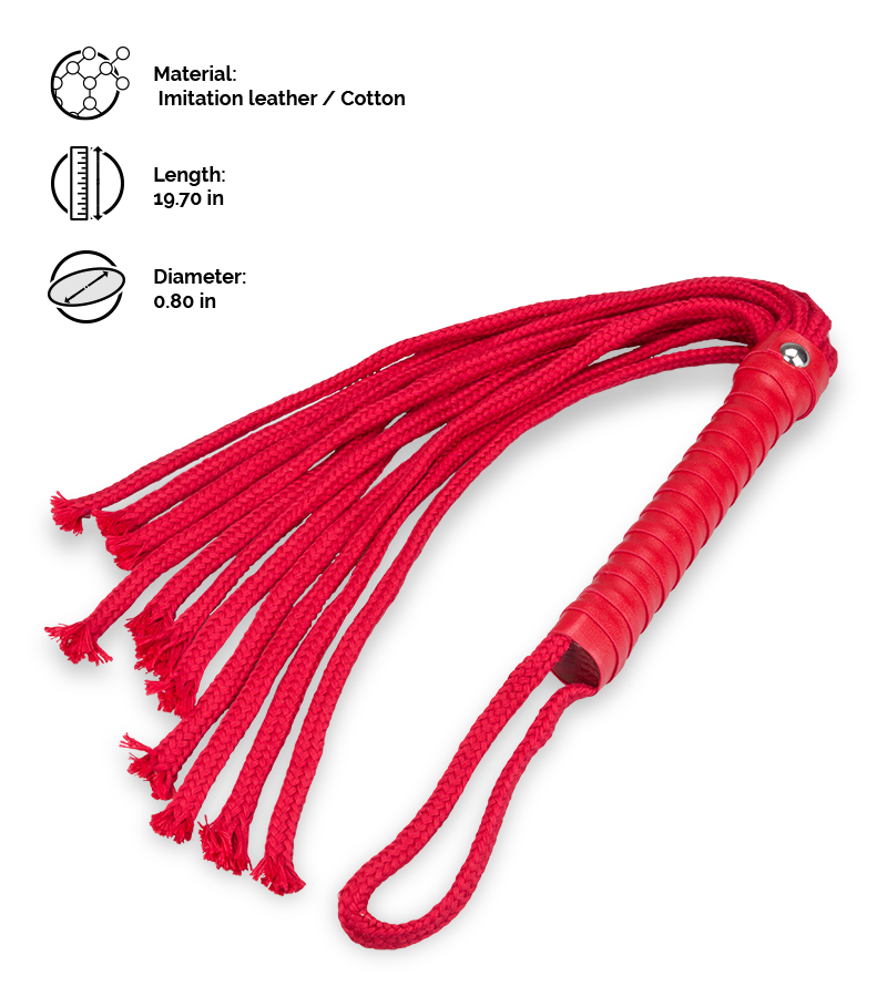 Flogger with red straps