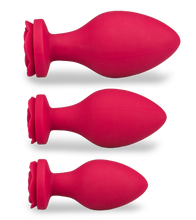 Load image into Gallery viewer, Forever set of 3 silicone butt plugs