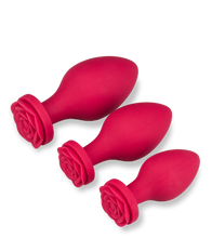 Load image into Gallery viewer, Forever set of 3 silicone butt plugs