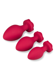Load image into Gallery viewer, Forever set of 3 silicone butt plugs