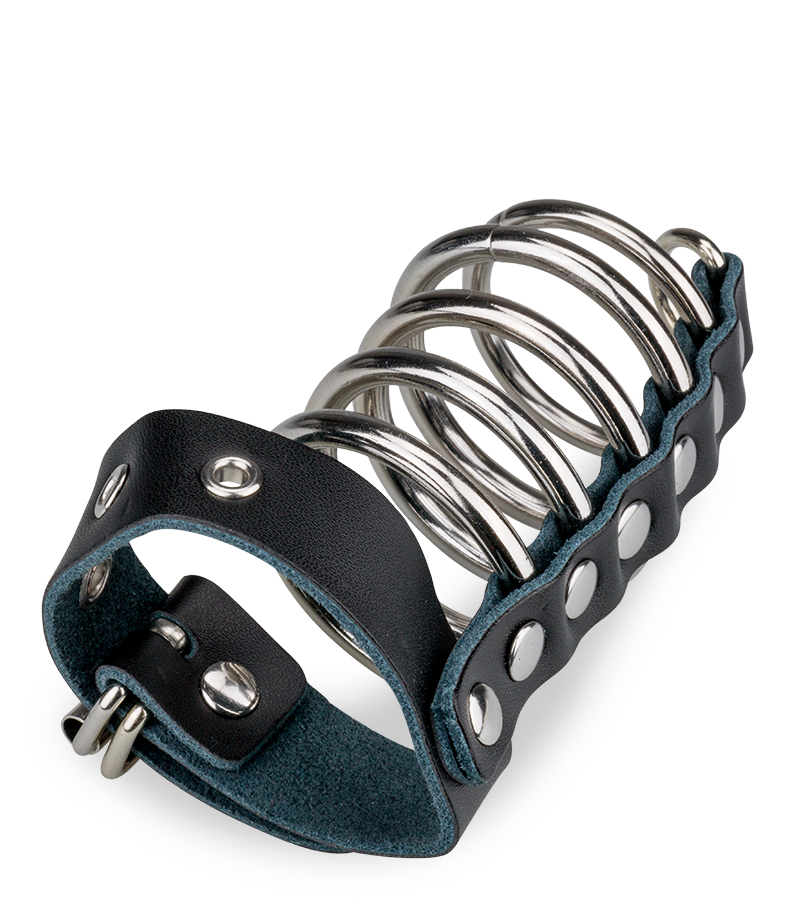 Four loop metal cock ring