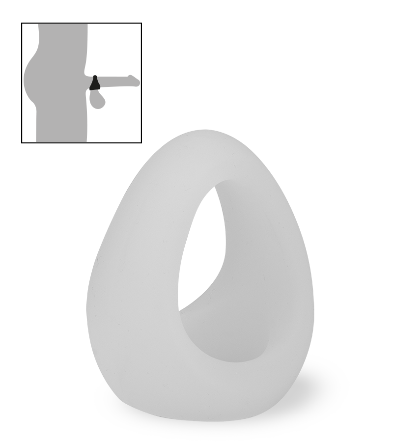 Frenzy medical-grade silicone triple cock ring