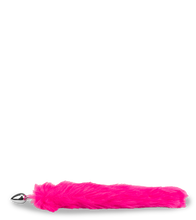 Load image into Gallery viewer, Fuchsia vegan fur fox tail anal plug