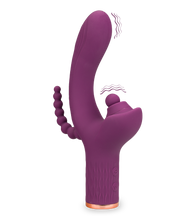 Load image into Gallery viewer, Funky triple stimulation rabbit vibrator